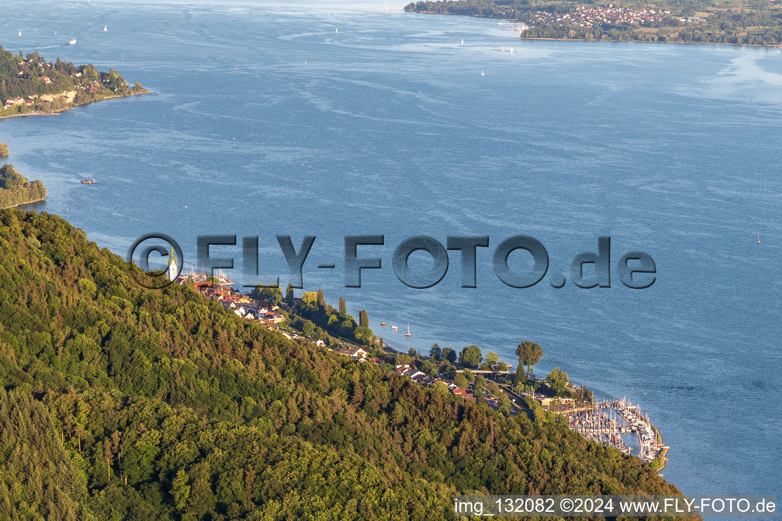 Sipplingen in the state Baden-Wuerttemberg, Germany from the drone perspective