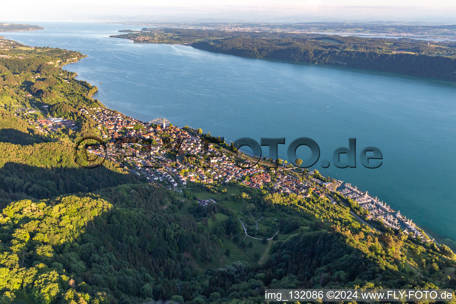 Aerial view of Sipplingen in the state Baden-Wuerttemberg, Germany