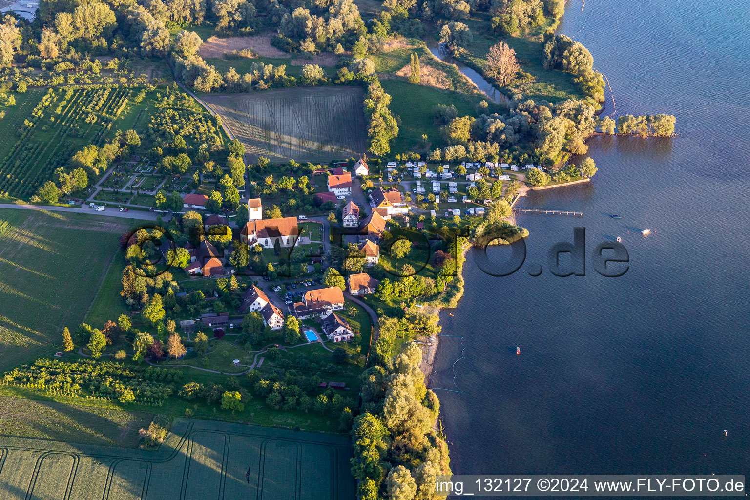 Seeperle campsite in the district Seefelden in Uhldingen-Mühlhofen in the state Baden-Wuerttemberg, Germany