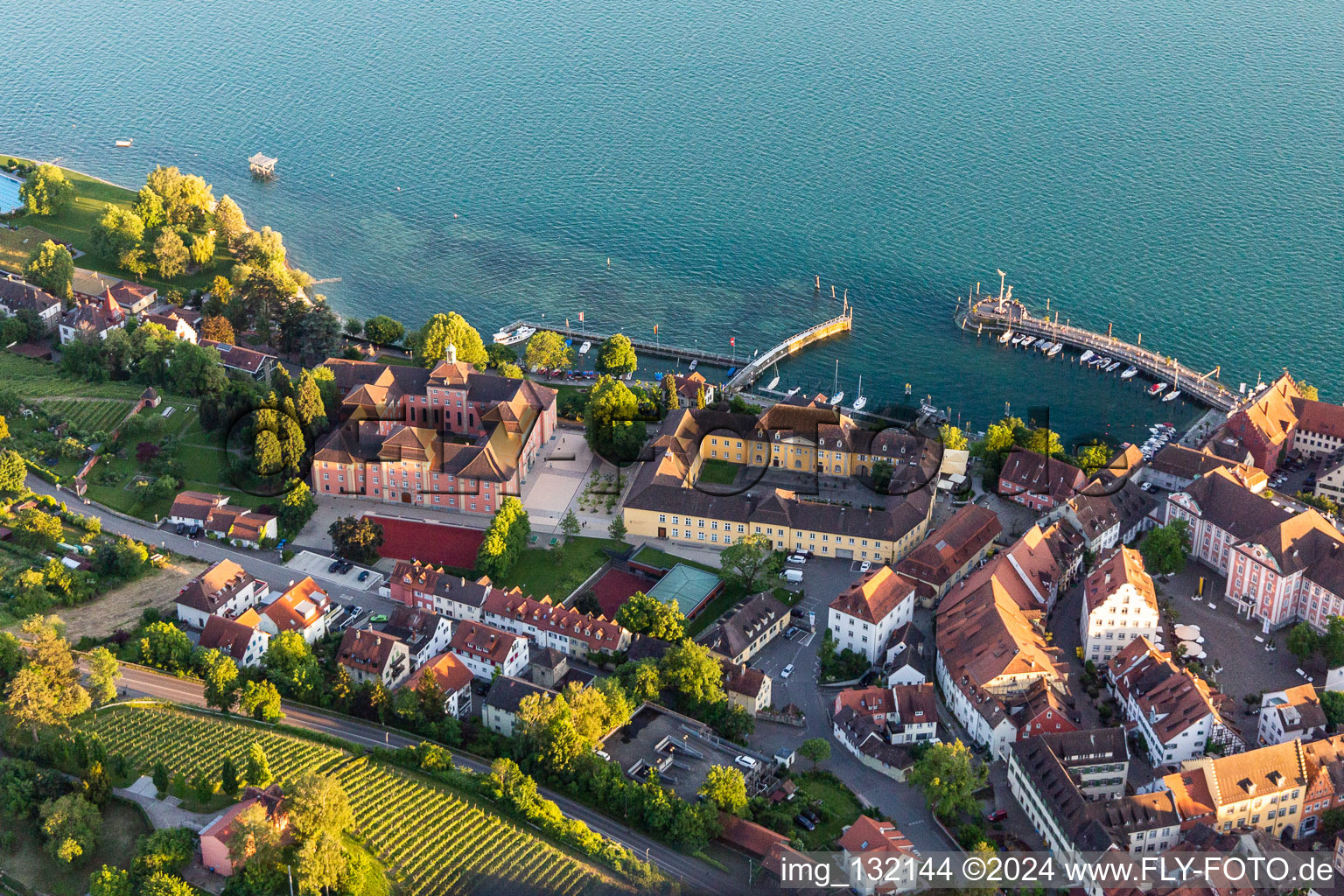 State winery Meersburg, Droste-Hülshoff-Gymnasium Meersburg in Meersburg in the state Baden-Wuerttemberg, Germany