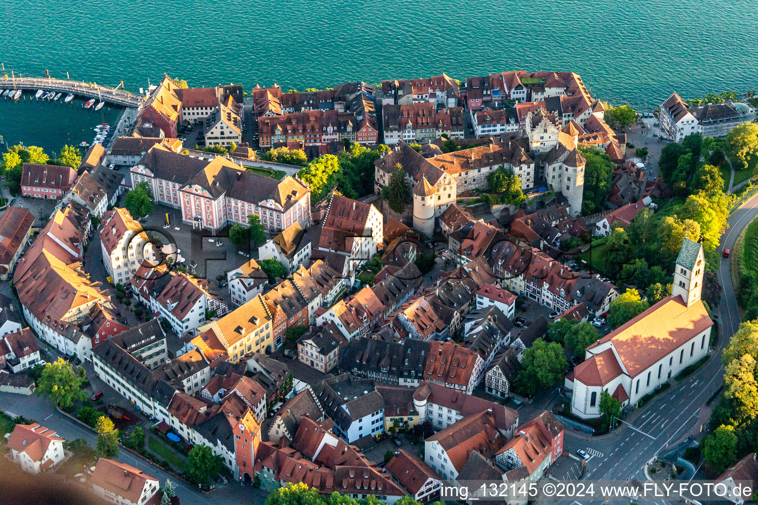 New lock Meersburg in Meersburg in the state Baden-Wuerttemberg, Germany