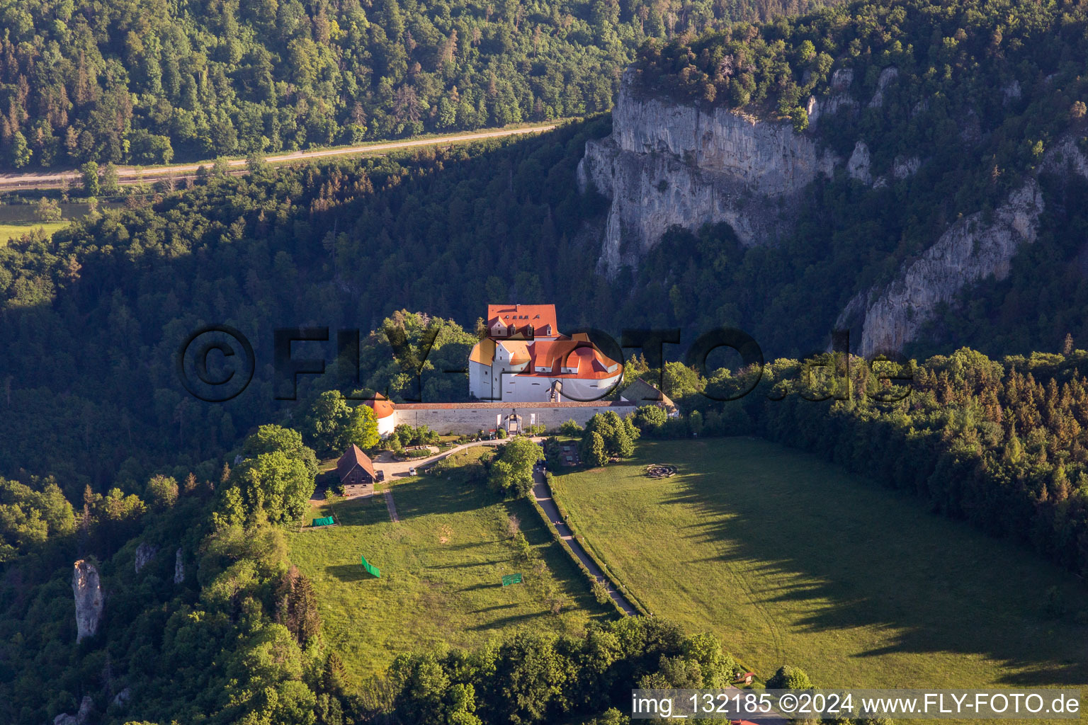 Bronnen Castle at Fridingen an der Donau in Fridingen an der Donau in the state Baden-Wuerttemberg, Germany