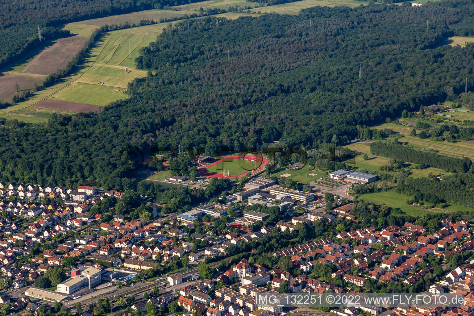 Bienwald Stadium in Kandel in the state Rhineland-Palatinate, Germany