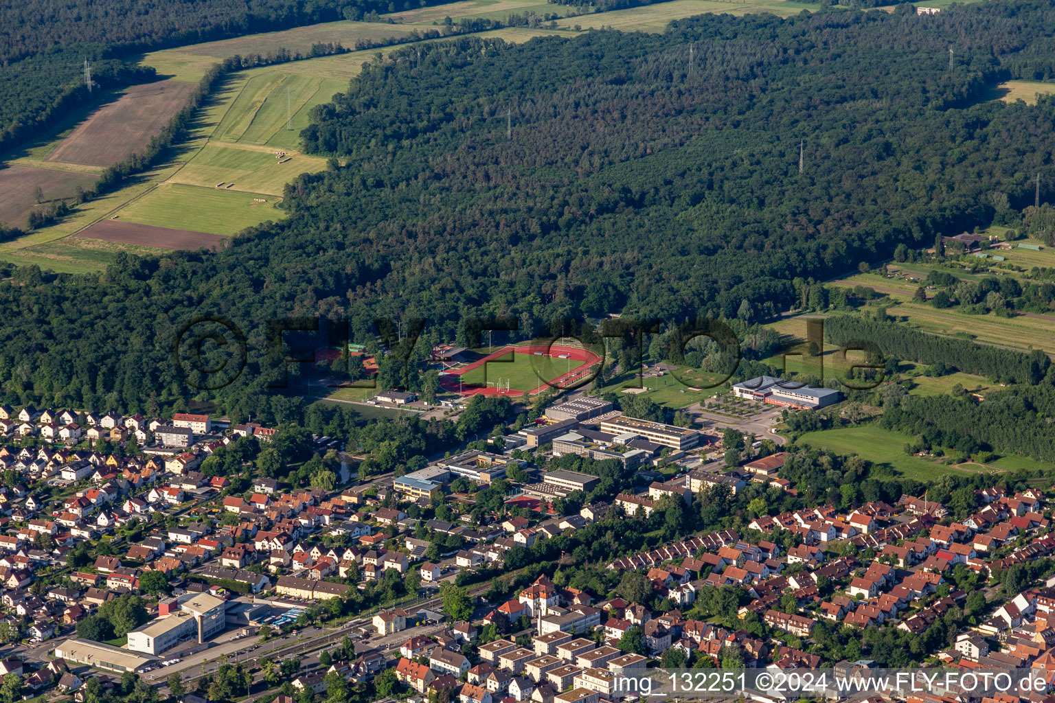 Bienwald Stadium in Kandel in the state Rhineland-Palatinate, Germany