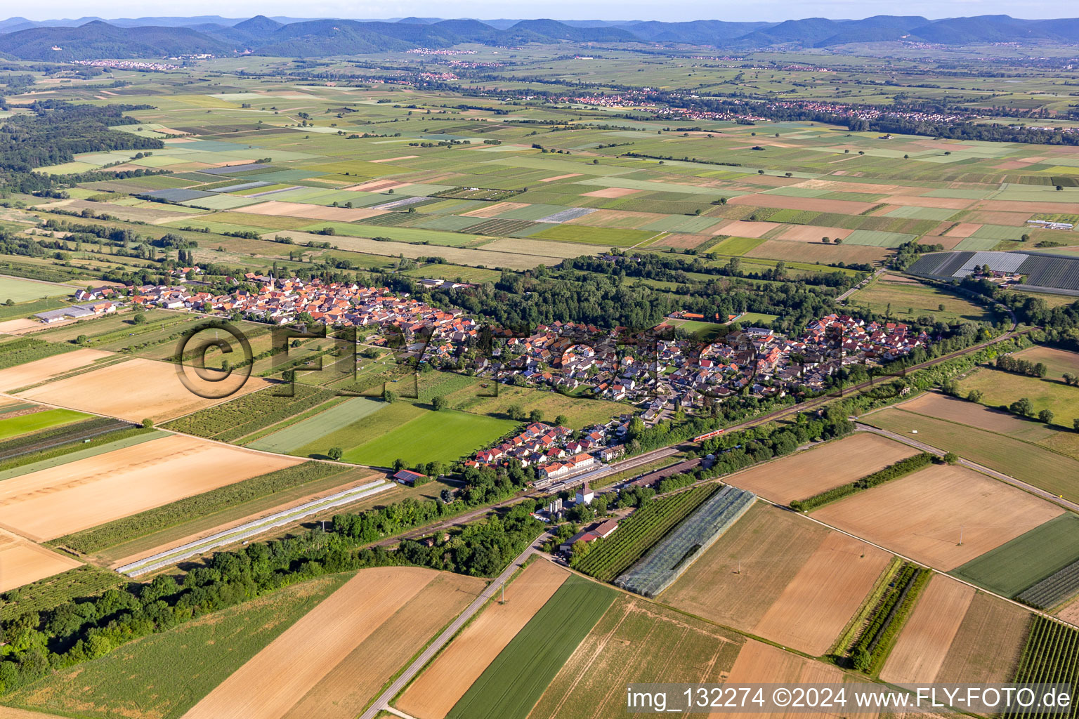 Winden in the state Rhineland-Palatinate, Germany out of the air