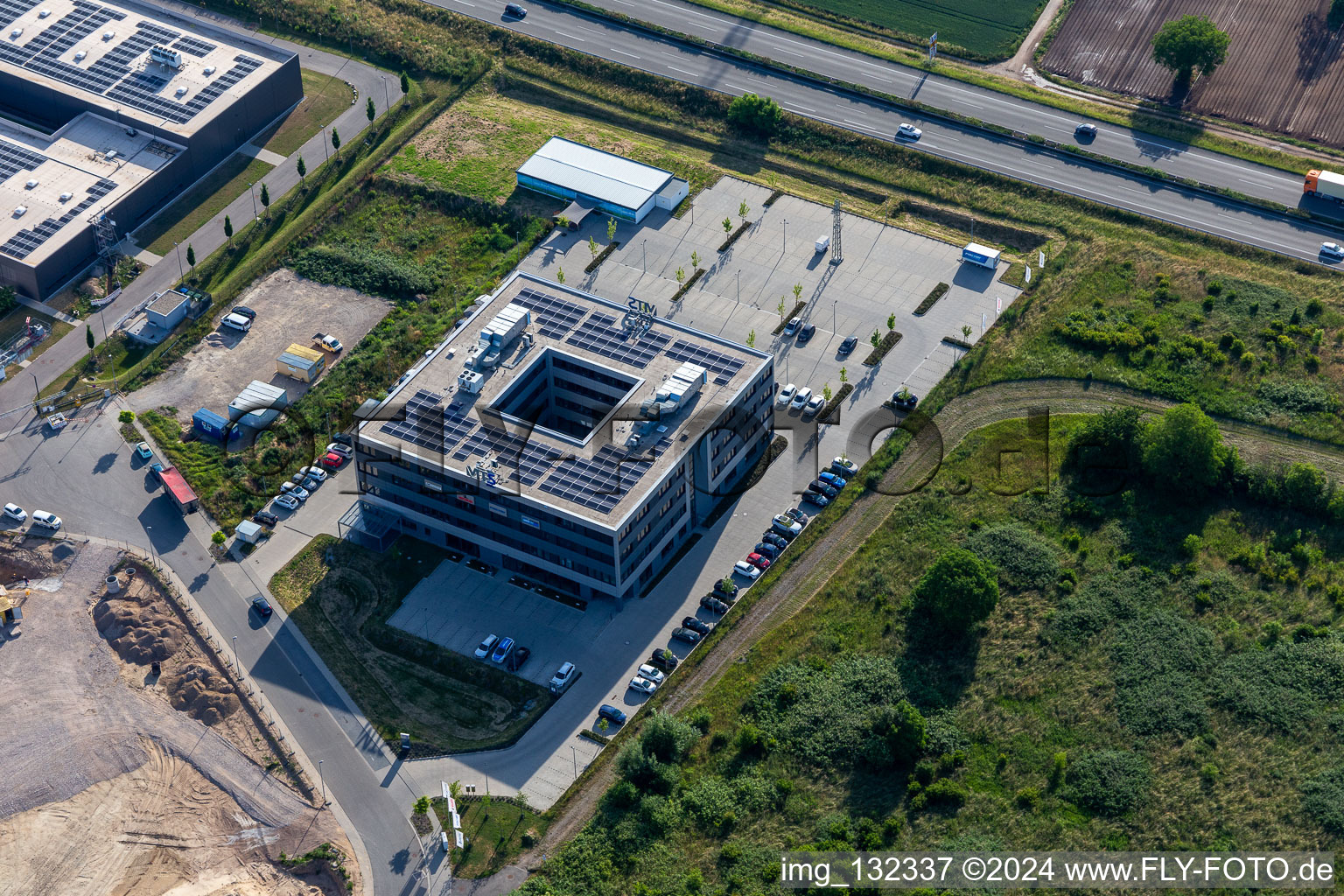 Aerial photograpy of MTS Group in Rülzheim in the state Rhineland-Palatinate, Germany