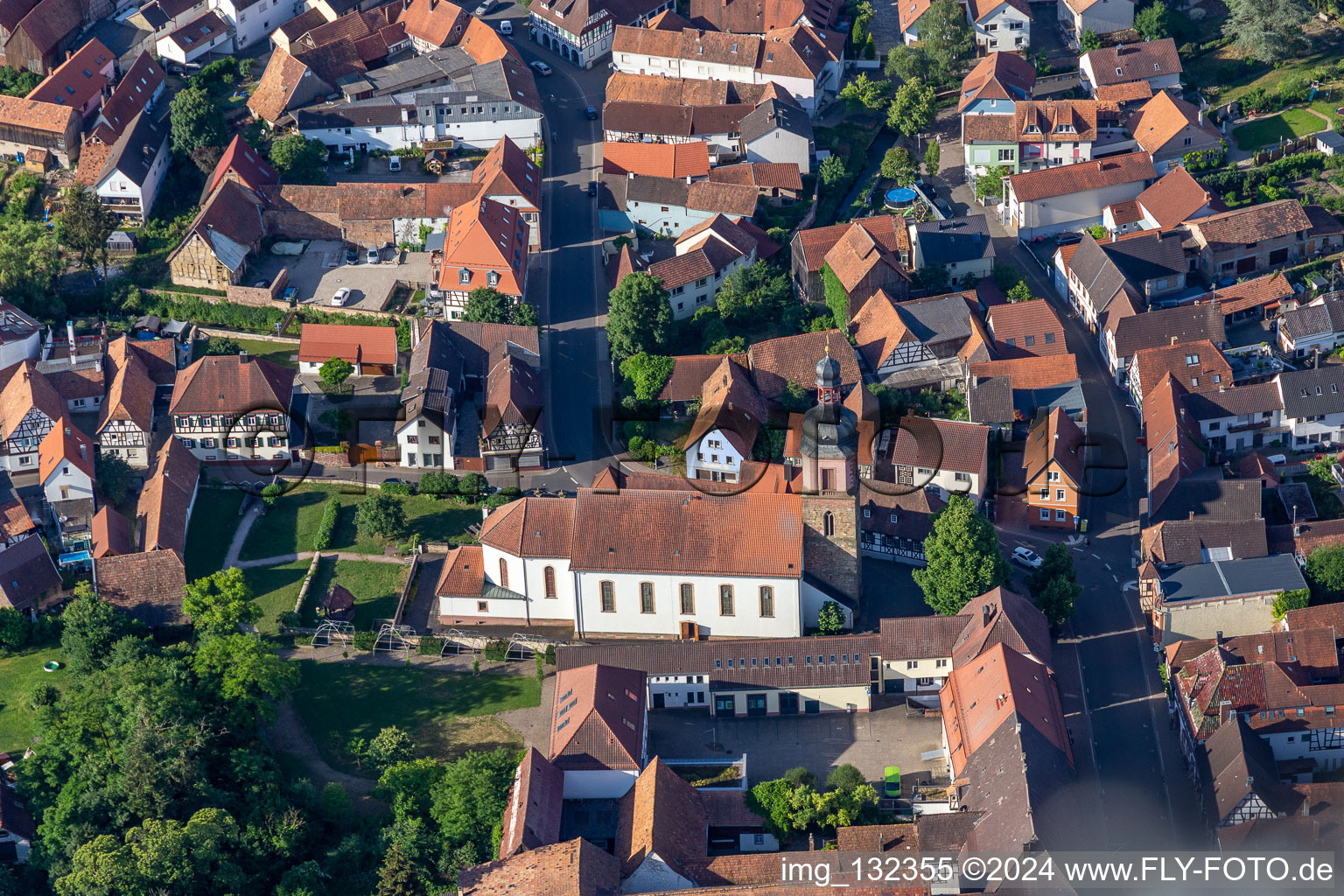 Parish Church of St. Michael in Rheinzabern in the state Rhineland-Palatinate, Germany