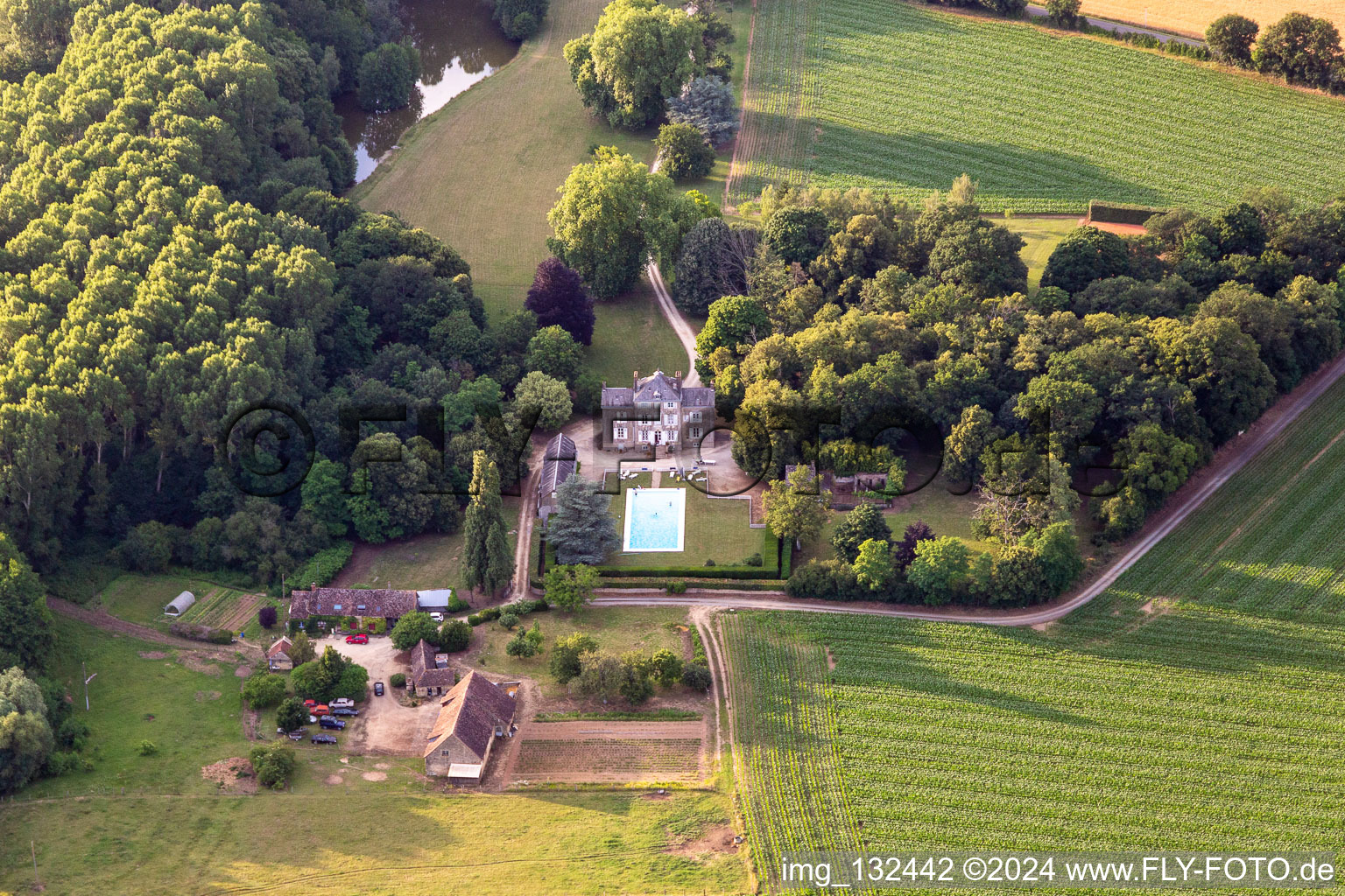 Château de Saint-Paul in Saint-Michel-de-Chavaignes in the state Sarthe, France