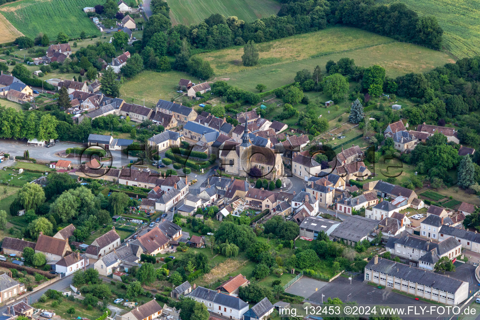 Church of Saint-Michel in Saint-Michel-de-Chavaignes in the state Sarthe, France