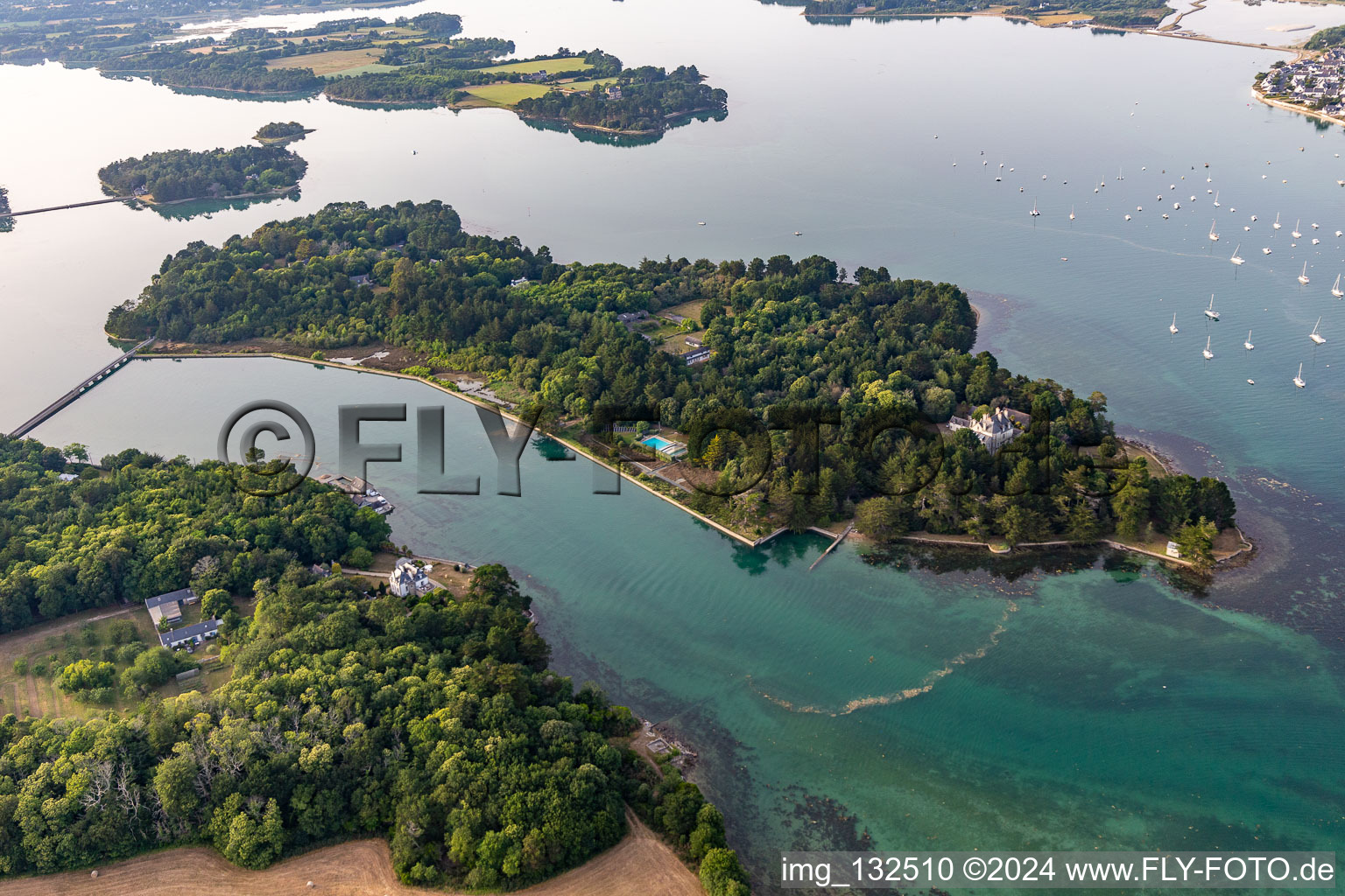 Garo Island in Loctudy in the state Finistere, France