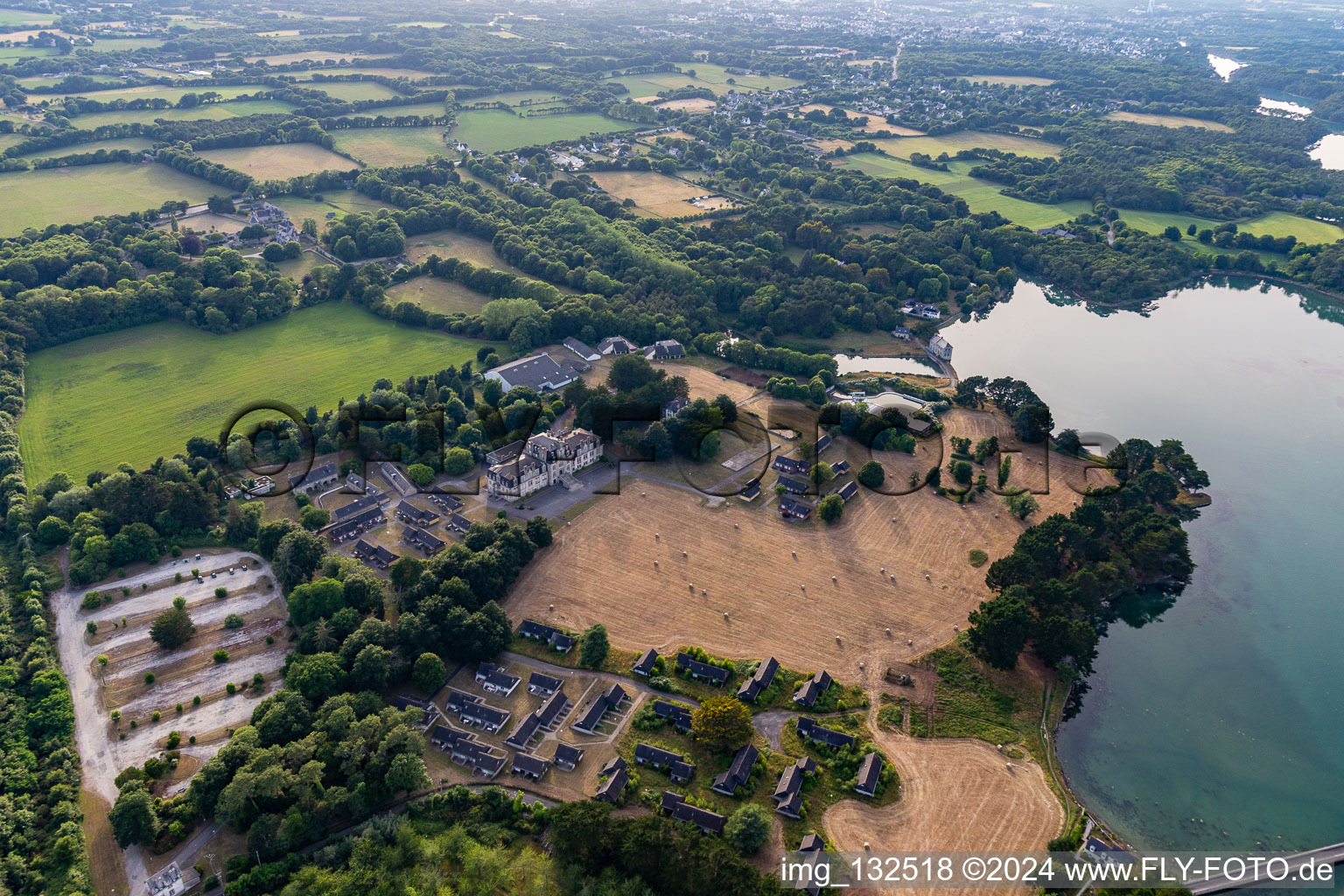 Aerial view of The Domaine de Loctudy in Loctudy in the state Finistere, France