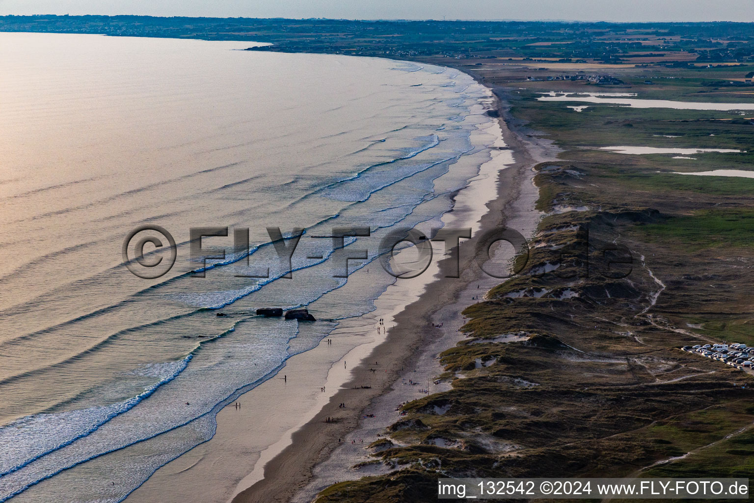 Plage de Kermabec in Brittany in Tréguennec in the state Finistere, France