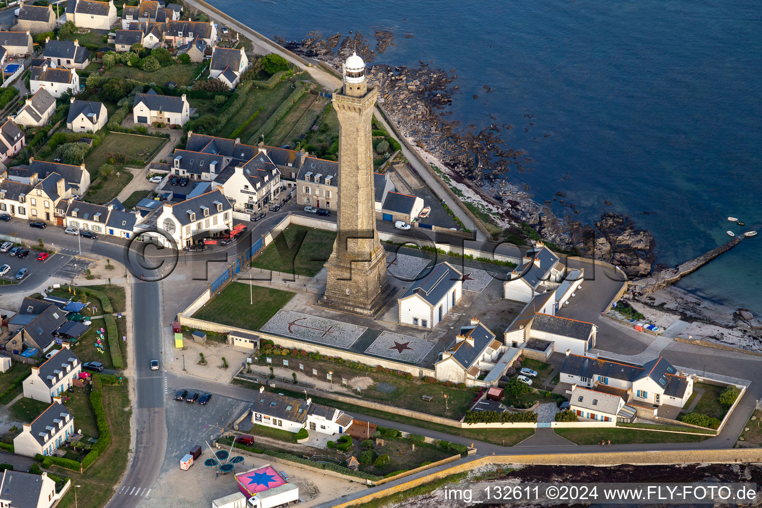 Eckmühl Lighthouse in Penmarch in the state Finistere, France