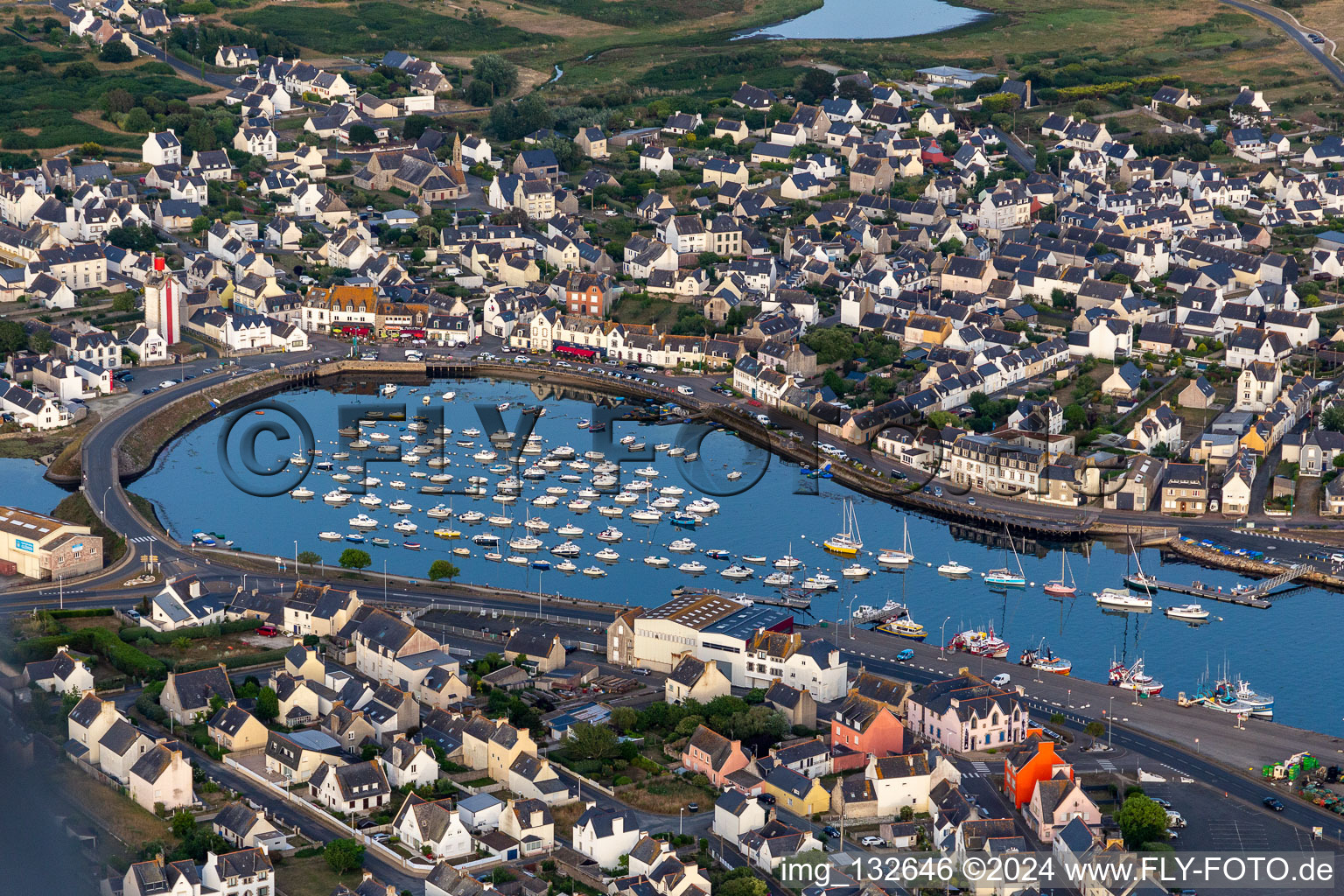 Aerial view of Port du Guilvinec-Treffiagat