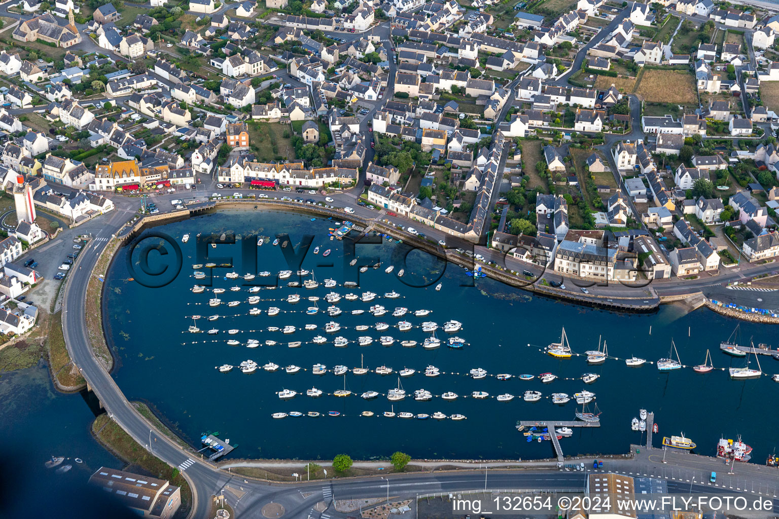 Bird's eye view of Port du Guilvinec-Treffiagat