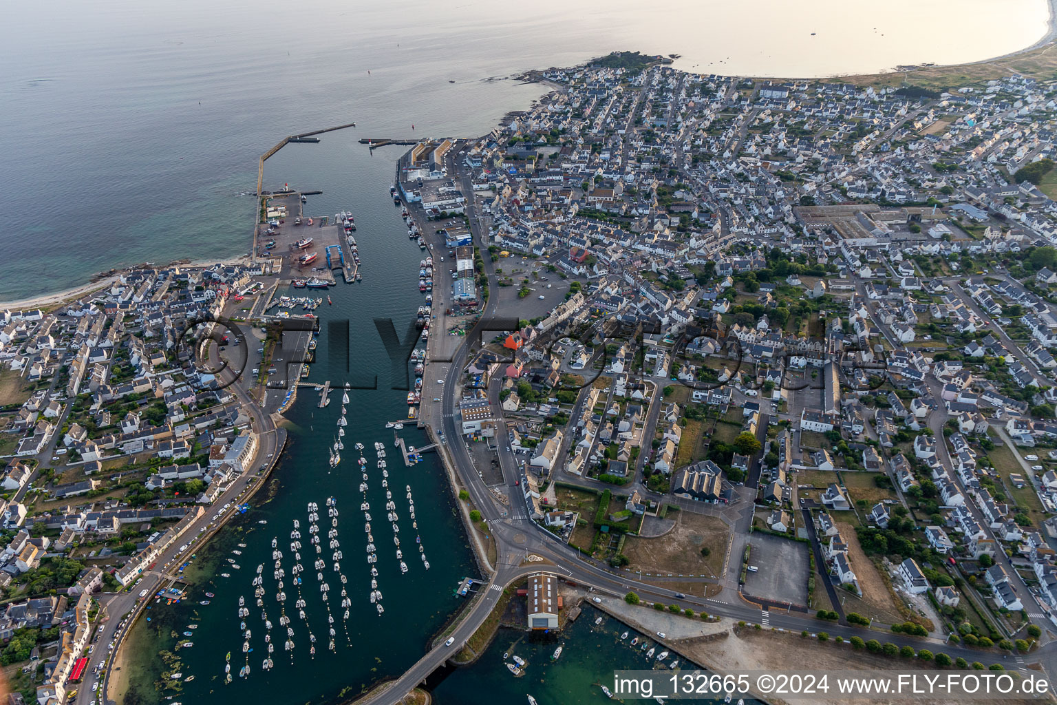 Port du Guilvinec-Treffiagat viewn from the air
