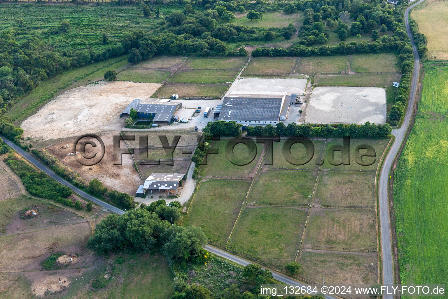 Equestrian Center De Kervignon in Plobannalec-Lesconil in the state Finistere, France