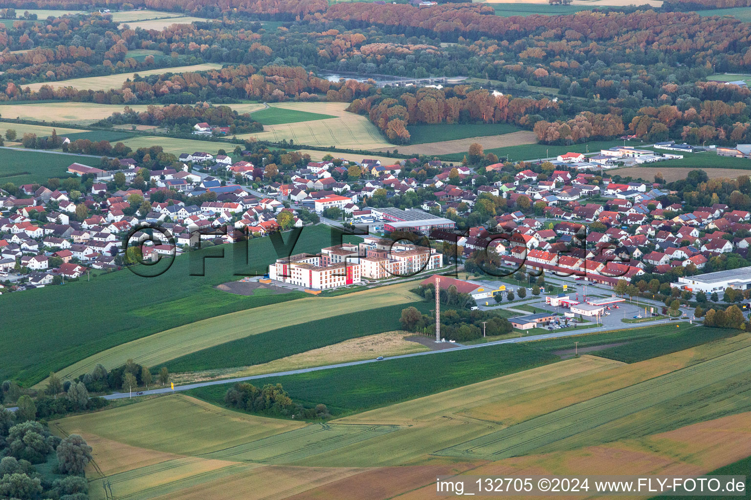 Netto and Avia petrol station in Gottfrieding in the state Bavaria, Germany