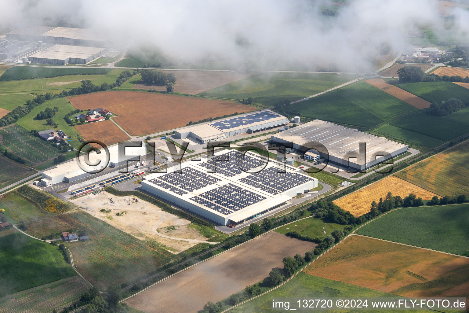 Industrial Park 1 with Rudolph Spedition und Logistik GmbH and Leadec FM BV & Co. KG in Mamming in the state Bavaria, Germany