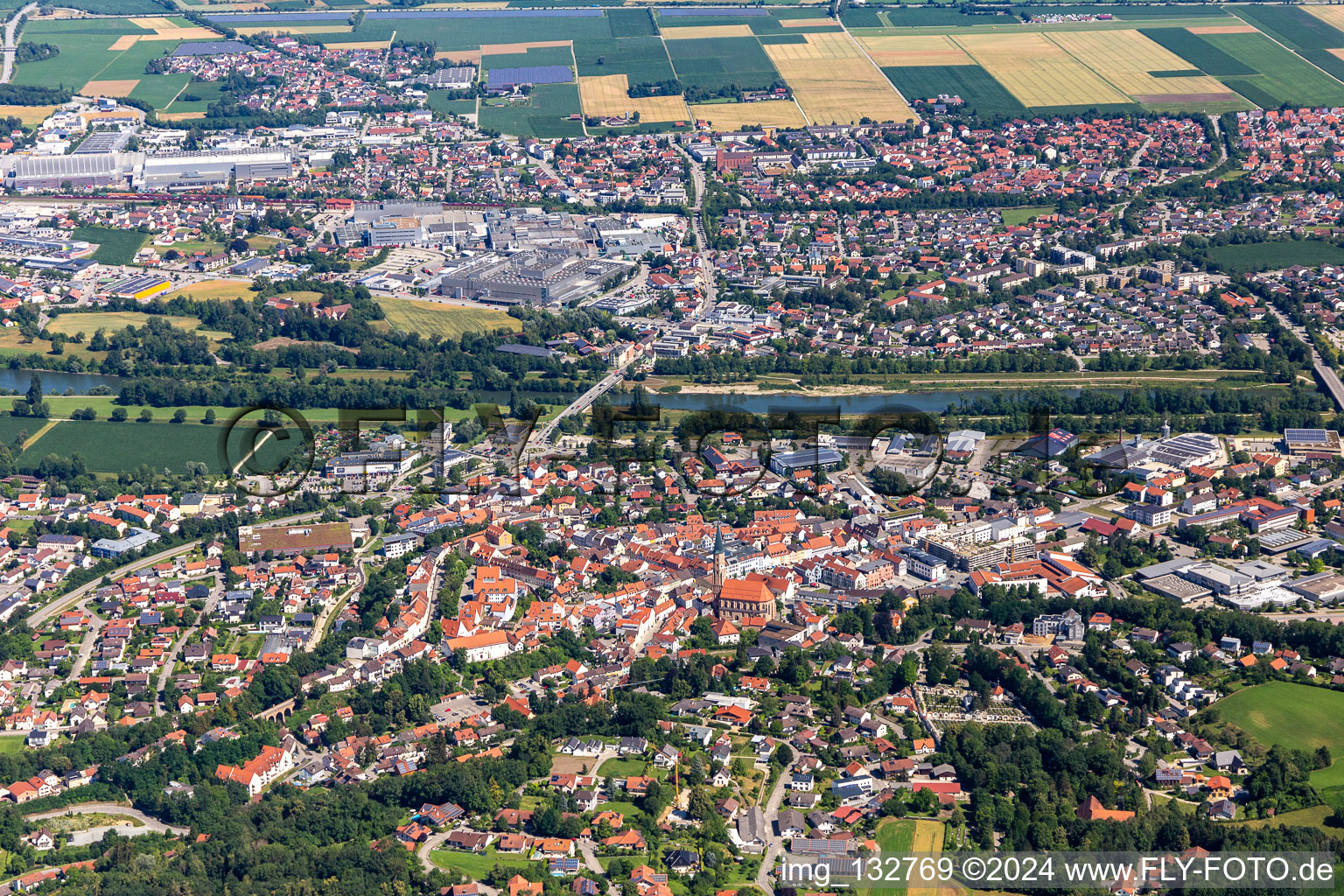 District Oberdingolfing in Dingolfing in the state Bavaria, Germany