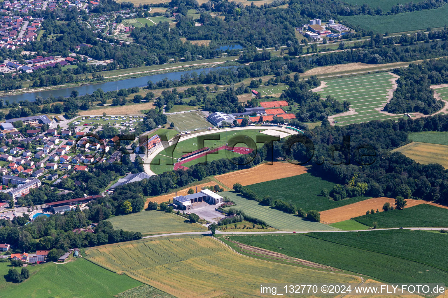 ISAR-WALD Stadium Dingolfing in Dingolfing in the state Bavaria, Germany