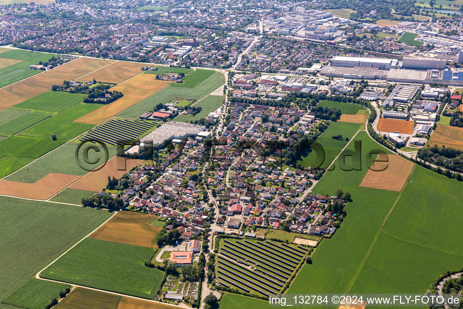 District Salitersheim in Dingolfing in the state Bavaria, Germany