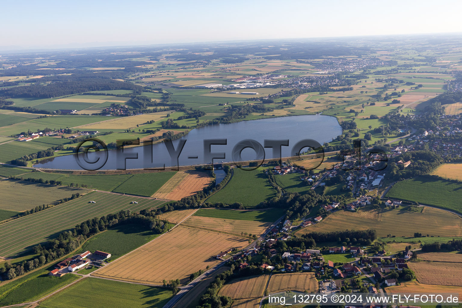 Vilstalsee near Warth in the district Steinberg in Marklkofen in the state Bavaria, Germany