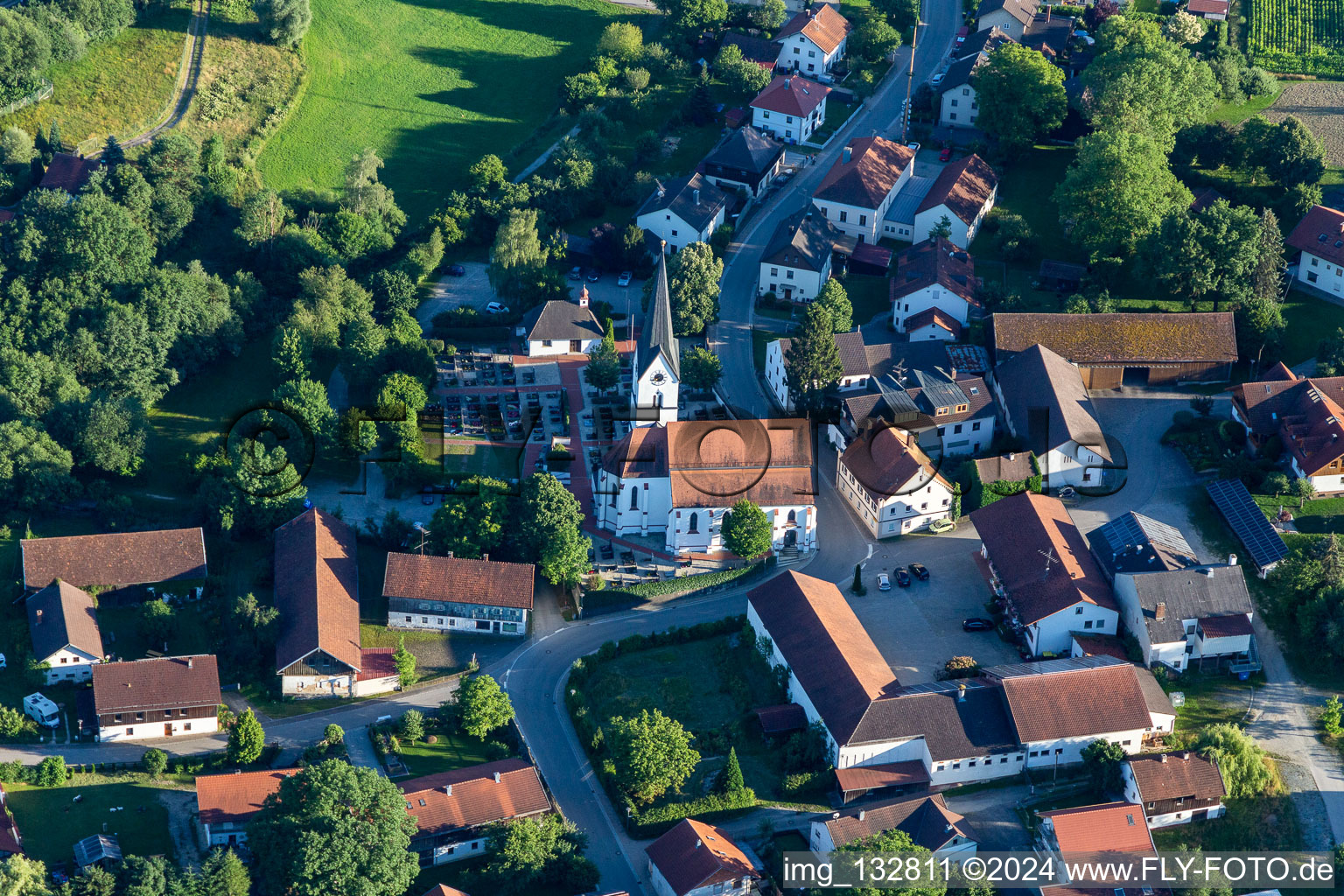 Parish Church of St. John the Baptist in Ruhstorf in the district Ruhstorf in Simbach in the state Bavaria, Germany