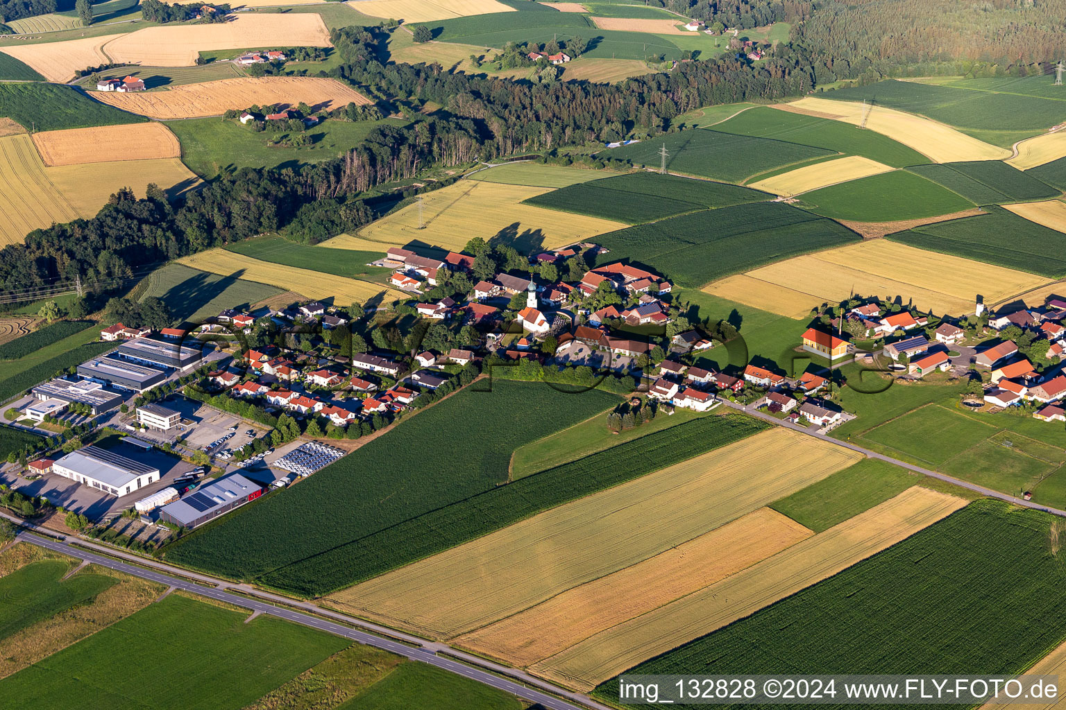 District Hainberg in Arnstorf in the state Bavaria, Germany