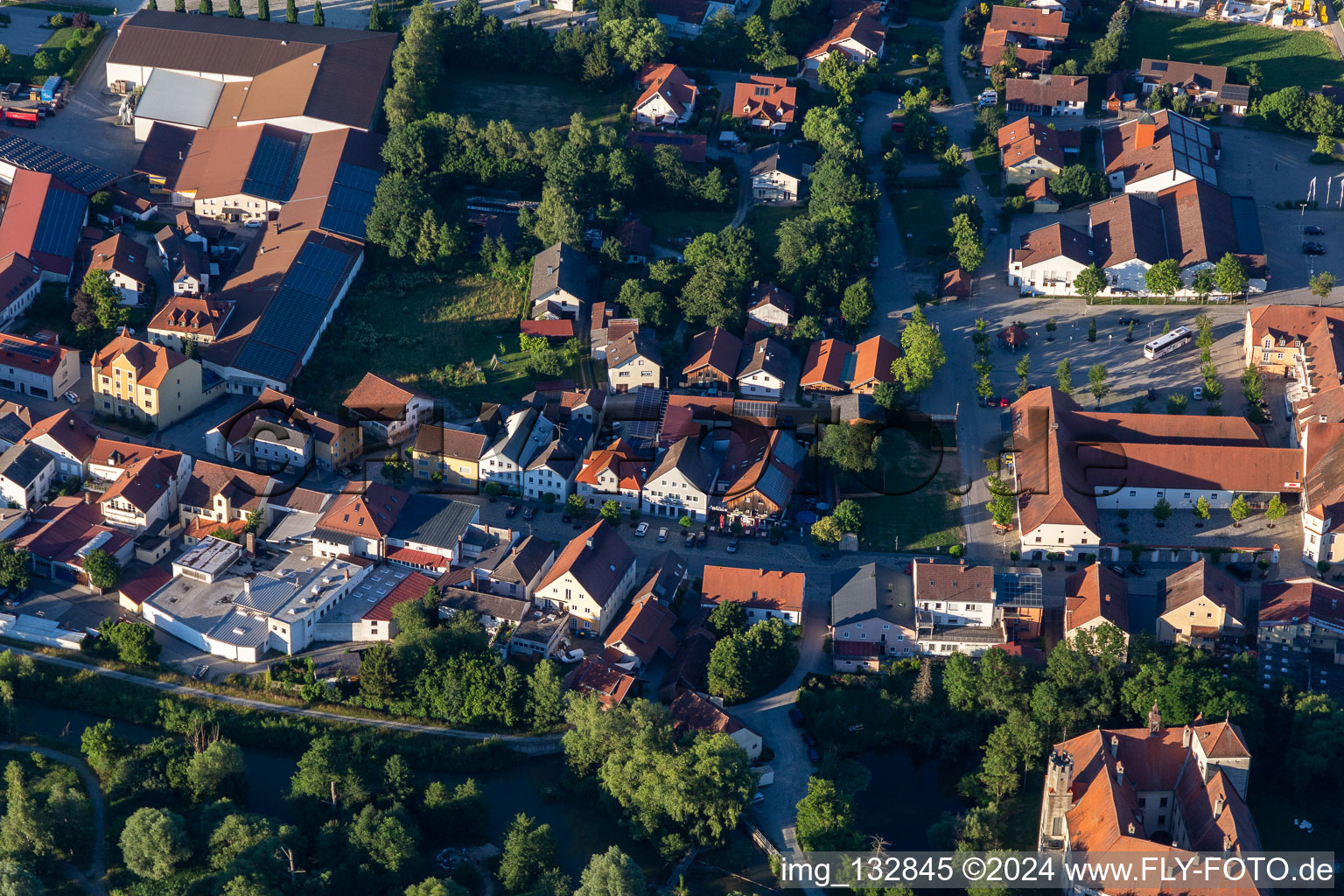 Arnstorf in the state Bavaria, Germany out of the air