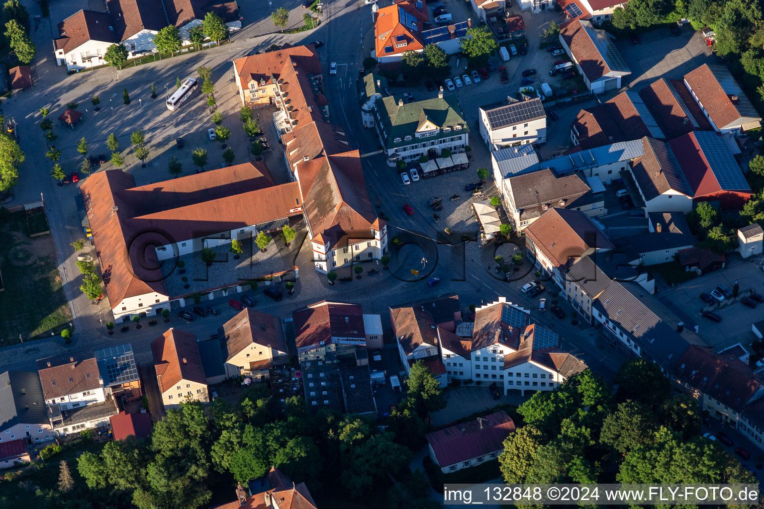 Lower market in Arnstorf in the state Bavaria, Germany