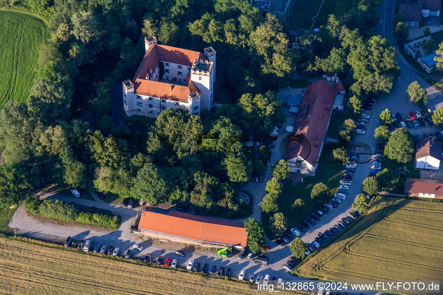 Castle, Schlossbräu Mariakirchen in the district Mariakirchen in Arnstorf in the state Bavaria, Germany