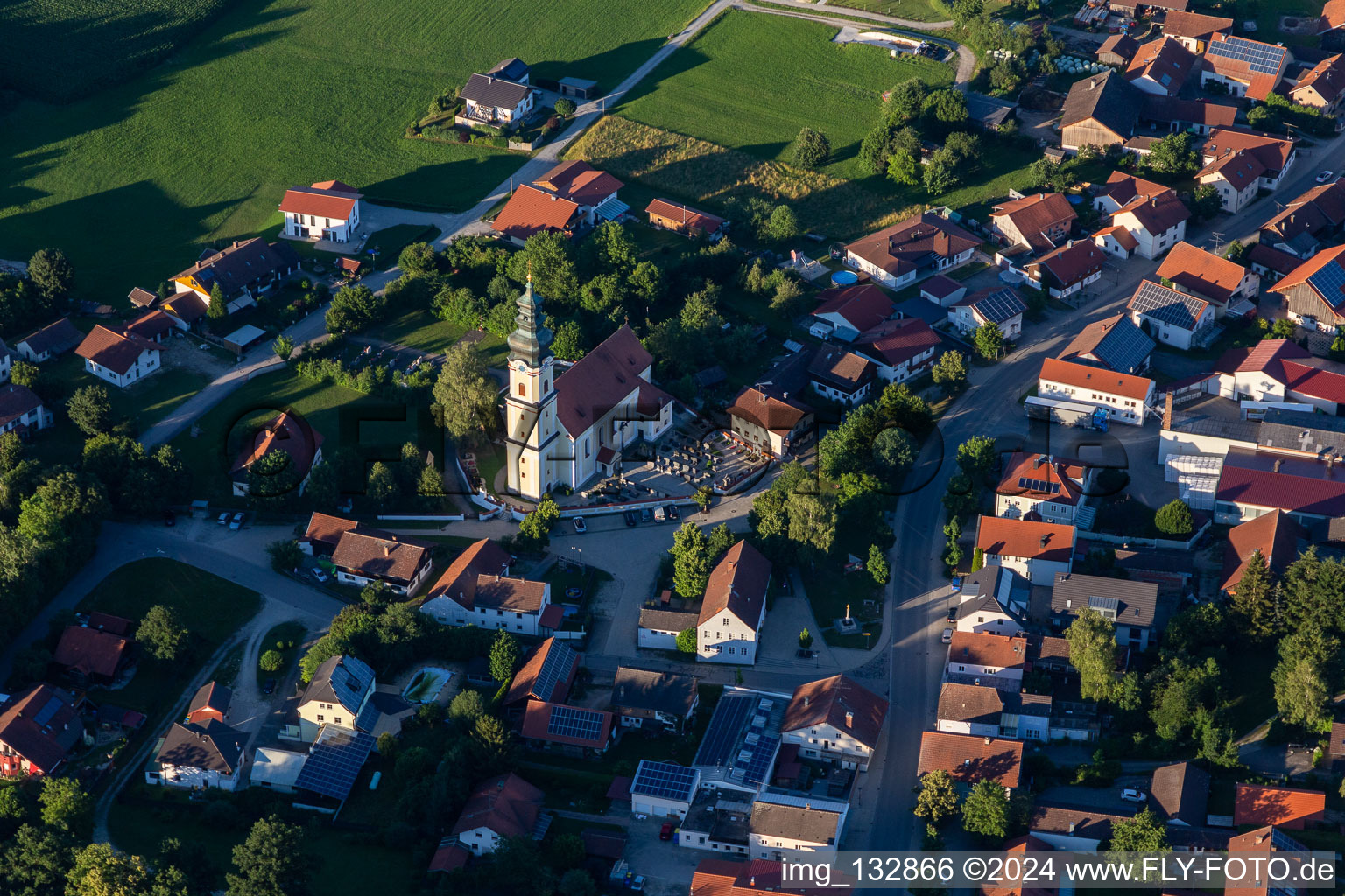 Church of the Assumption of Mary in Mariakirchen in the district Mariakirchen in Arnstorf in the state Bavaria, Germany