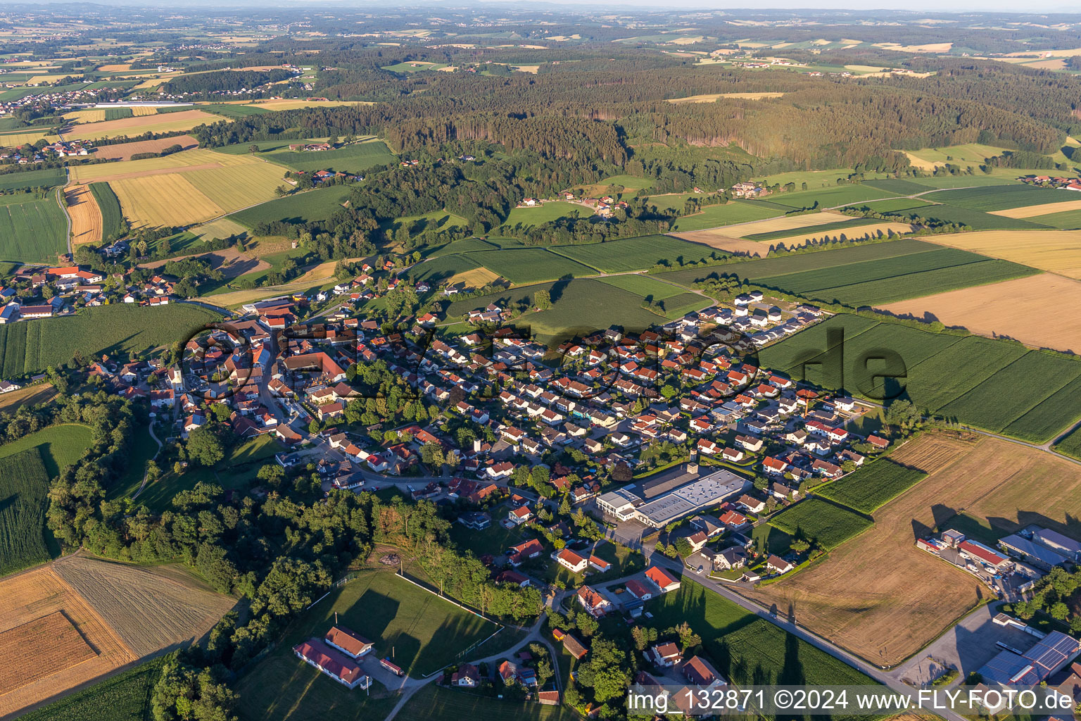 District Münchsdorf in Roßbach in the state Bavaria, Germany