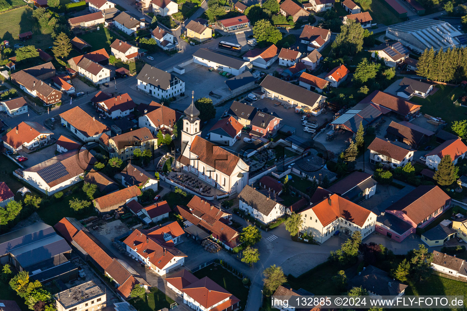 Parish Church of the Annunciation in Esterndorf in the district Esterndorf in Roßbach in the state Bavaria, Germany