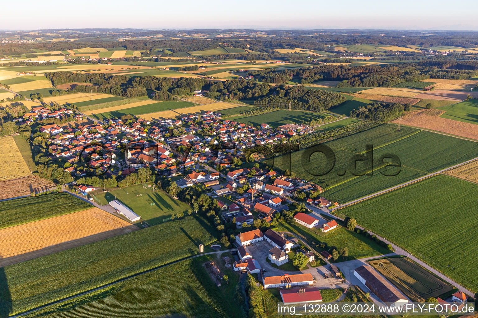 District Pörndorf in Aldersbach in the state Bavaria, Germany