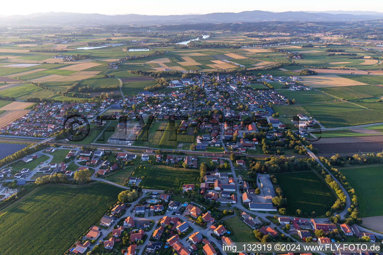 District Girching in Künzing in the state Bavaria, Germany