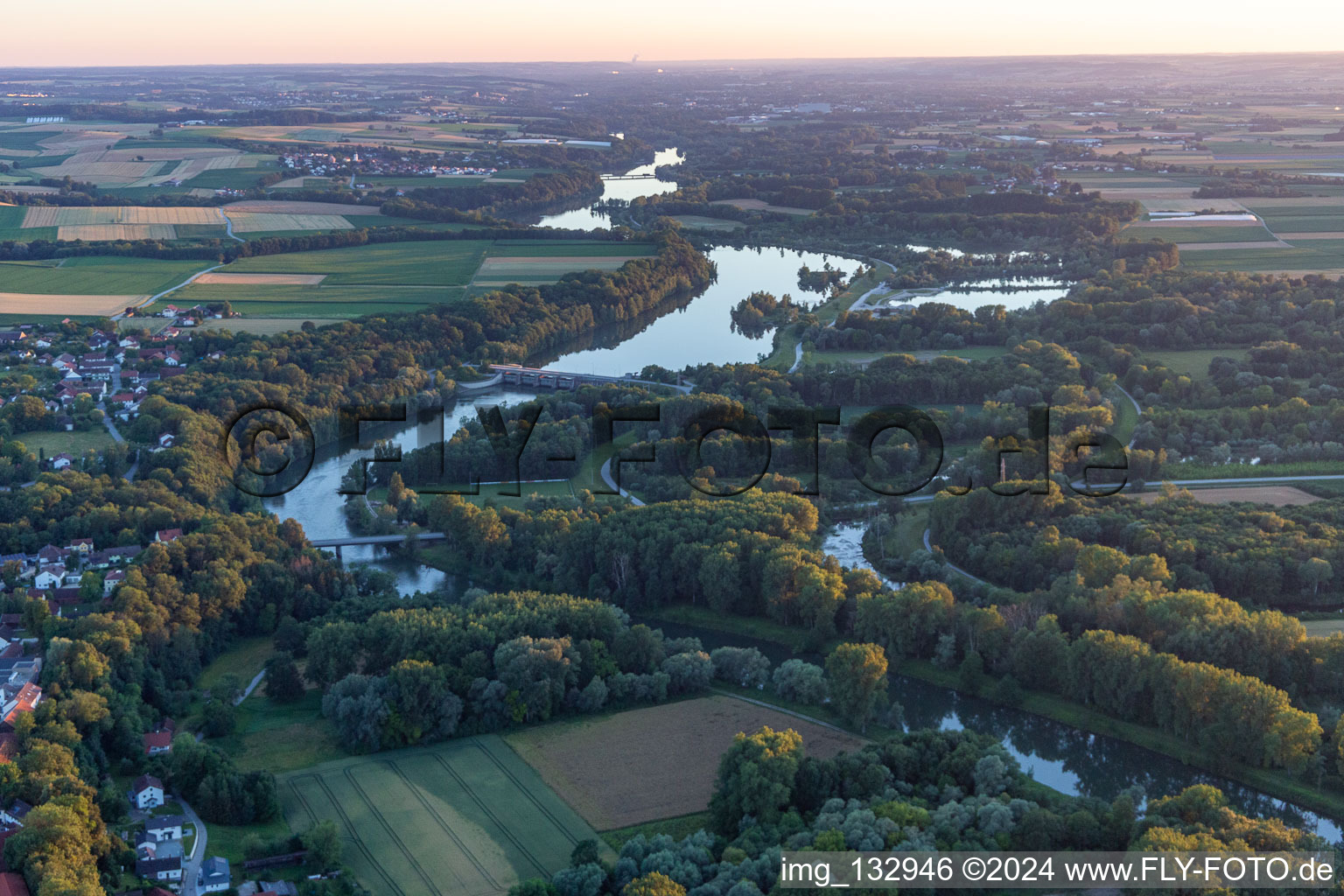 Isar floodplains at Ettling in the district Ettling in Wallersdorf in the state Bavaria, Germany