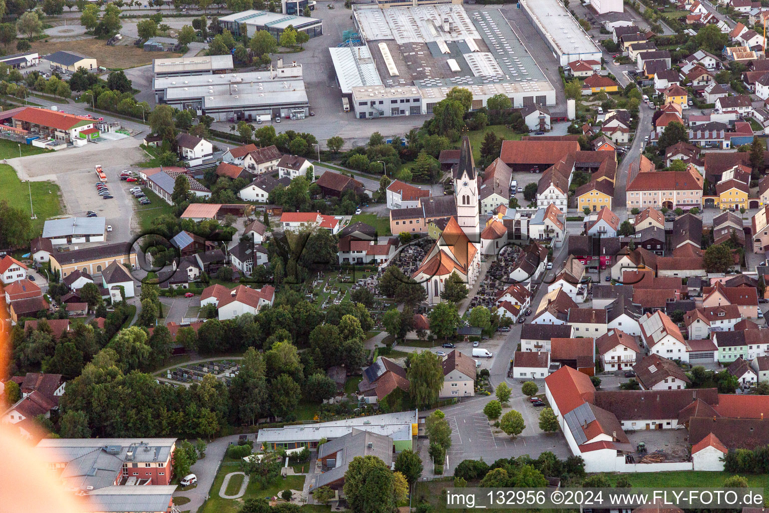 Parish Church of the Assumption of Mary in Pilsting in the state Bavaria, Germany