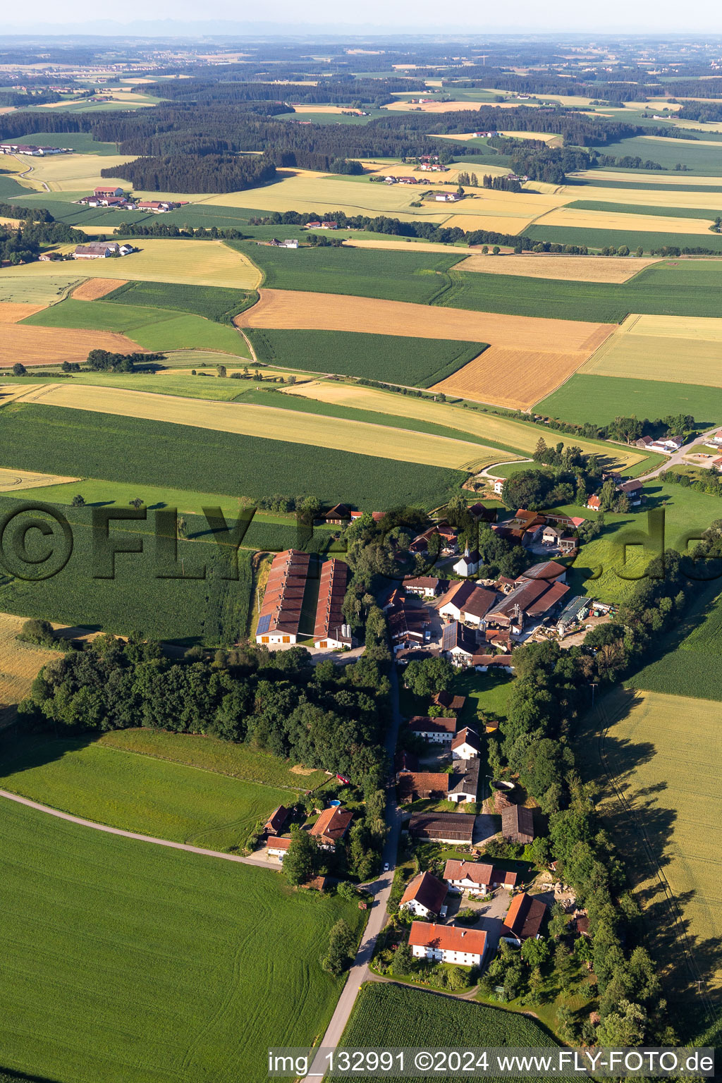 District Neuhausen in Aham in the state Bavaria, Germany