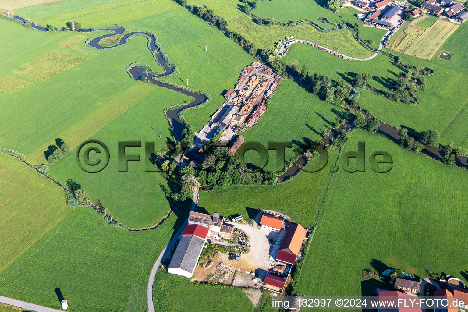 Sawmill on the Vils near Rutting in the district Rutting in Schalkham in the state Bavaria, Germany