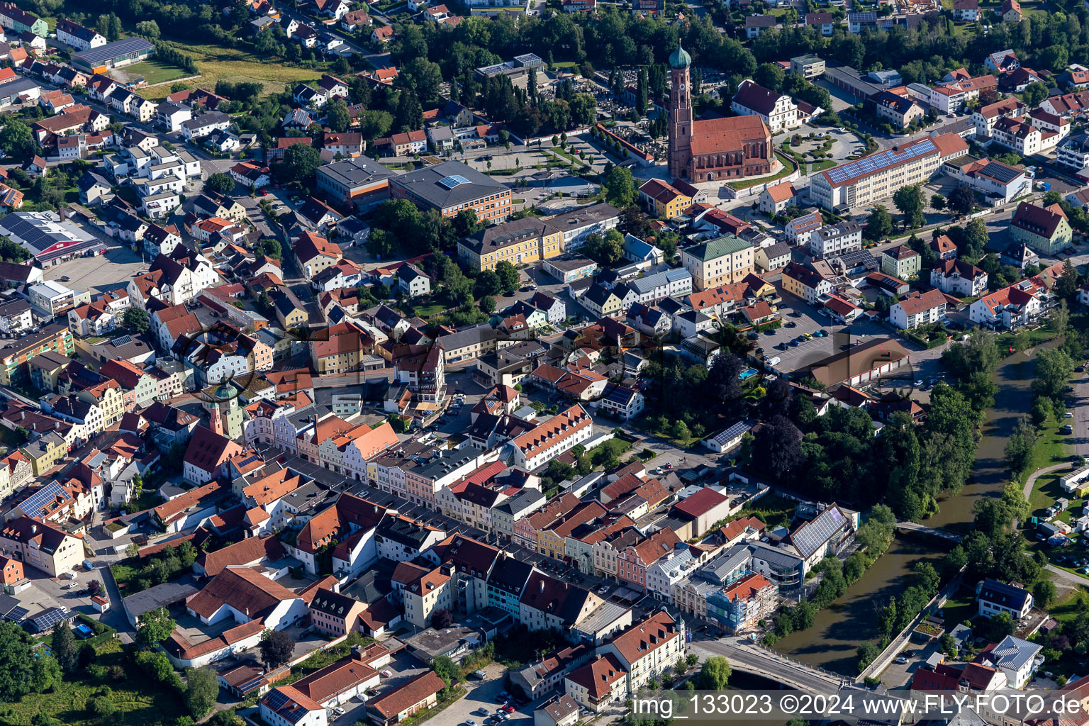 District Thalham in Vilsbiburg in the state Bavaria, Germany