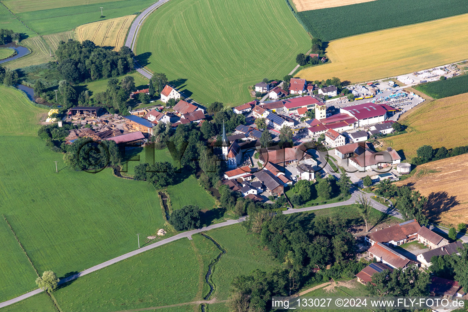 District Gaindorf in Vilsbiburg in the state Bavaria, Germany