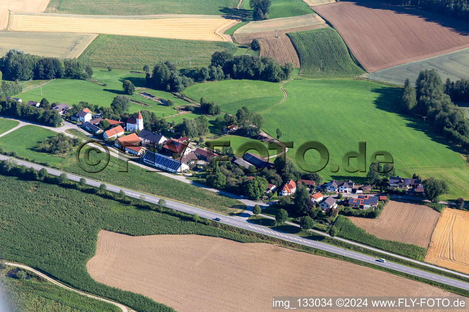 District Johannesbergham in Geisenhausen in the state Bavaria, Germany