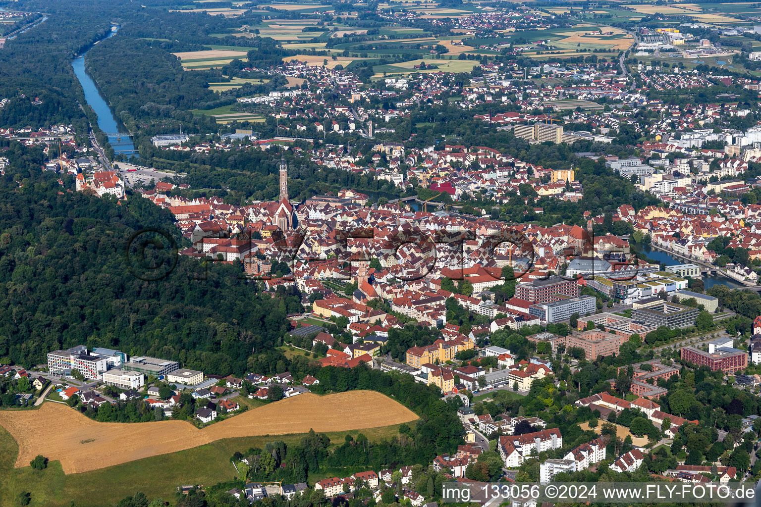 Old Town Landshut in Landshut in the state Bavaria, Germany