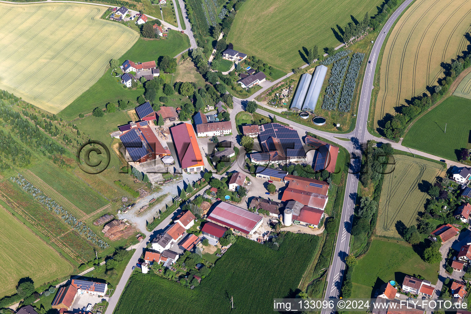 District Unterglaim in Ergolding in the state Bavaria, Germany