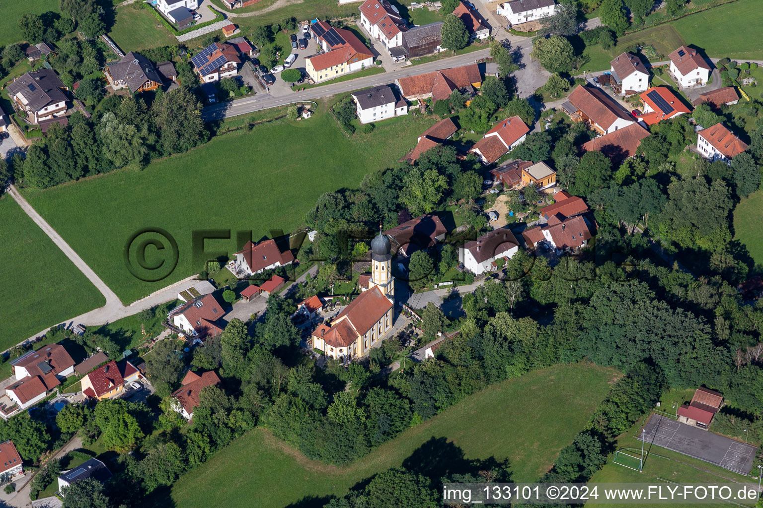 Assumption of Mary Oberglaim in the district Oberglaim in Ergolding in the state Bavaria, Germany