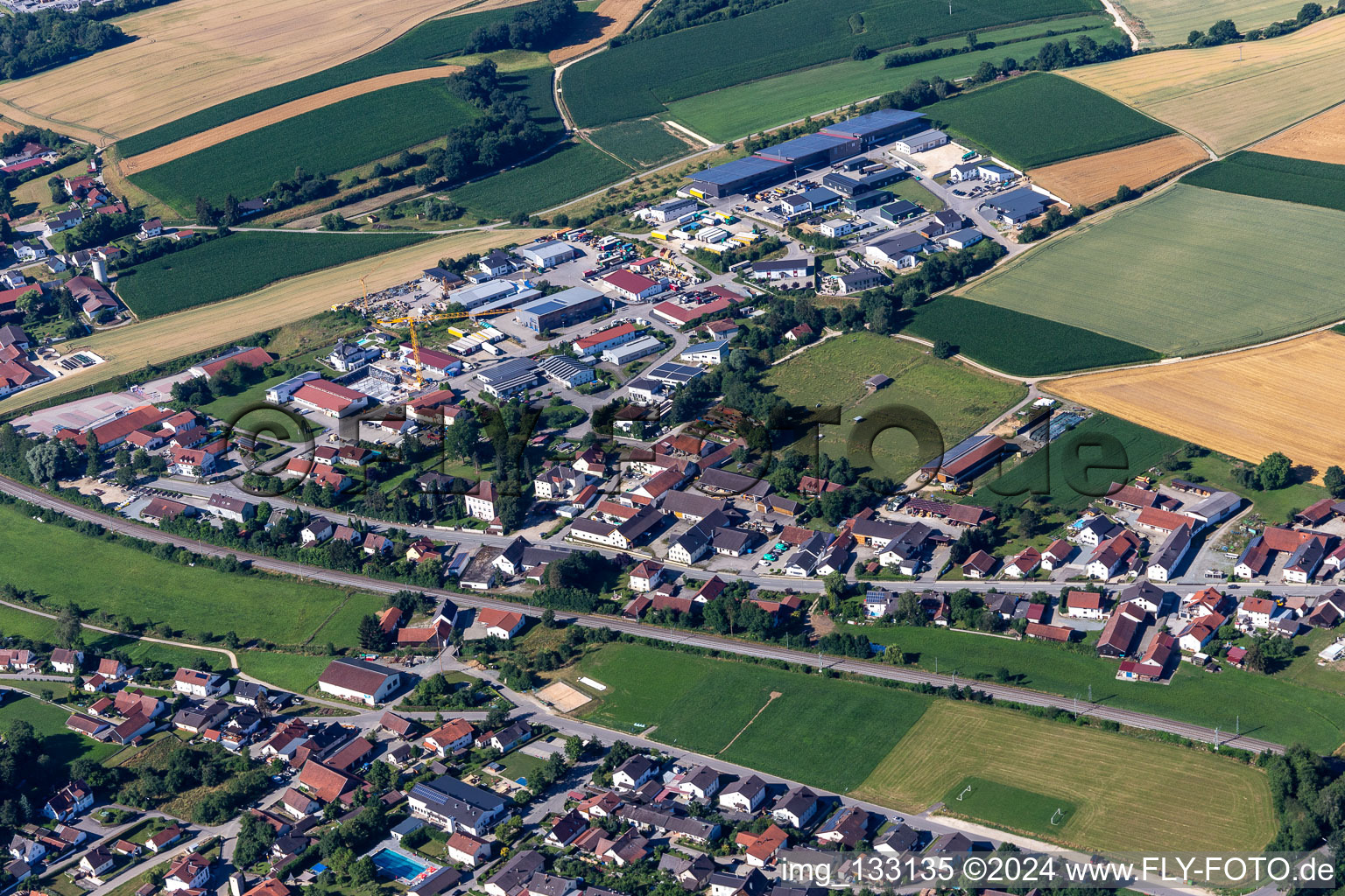 Gewerbestr in the district Prinkofen in Ergoldsbach in the state Bavaria, Germany