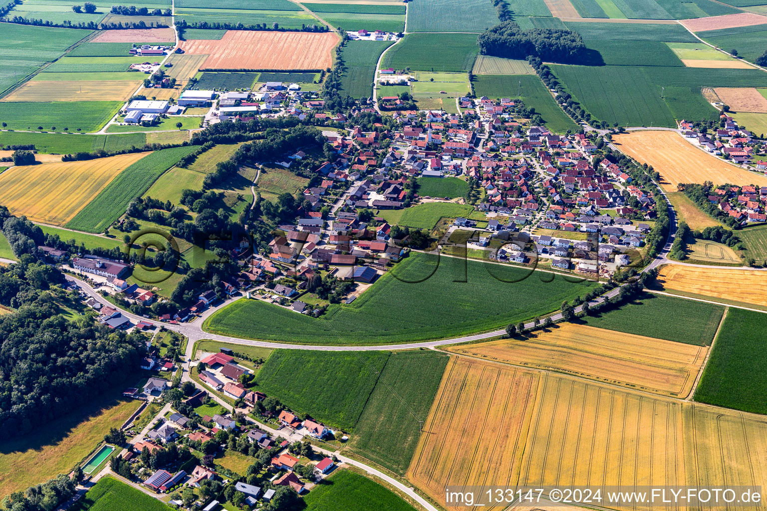 District Hinzlbach in Weng in the state Bavaria, Germany