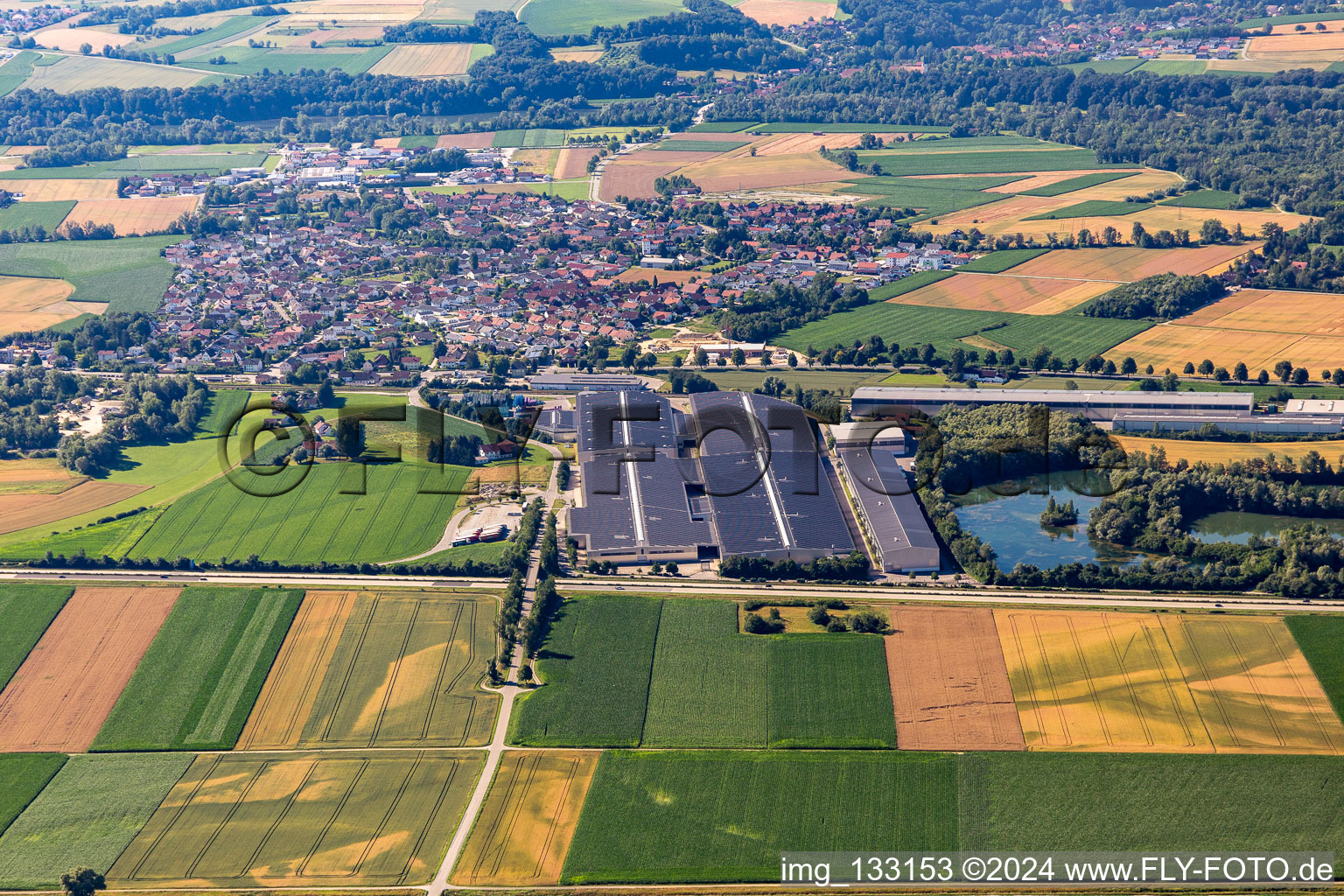 District Kronwieden in Loiching in the state Bavaria, Germany